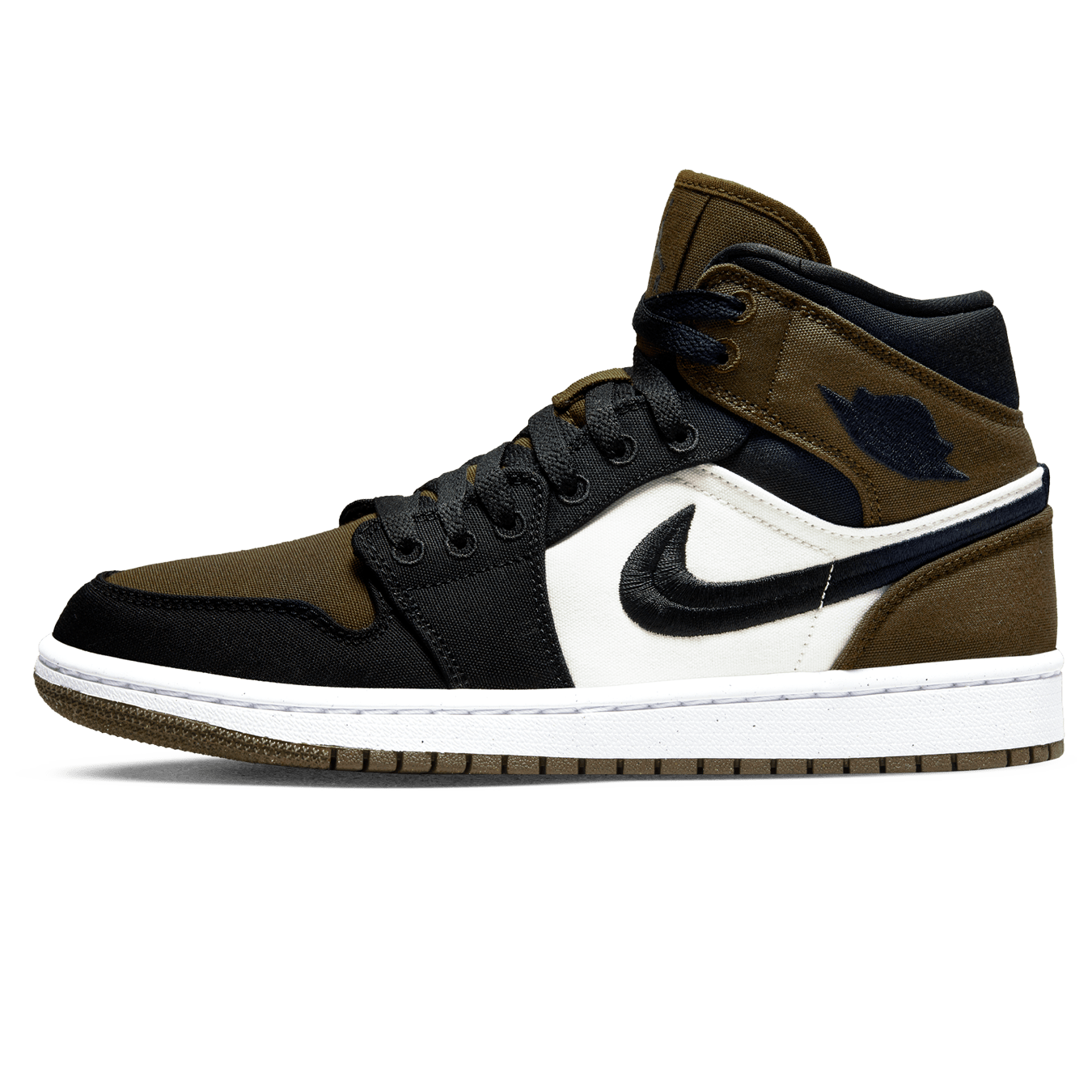 Air Jordan 1 Mid Wmns SE 'Olive Toe'