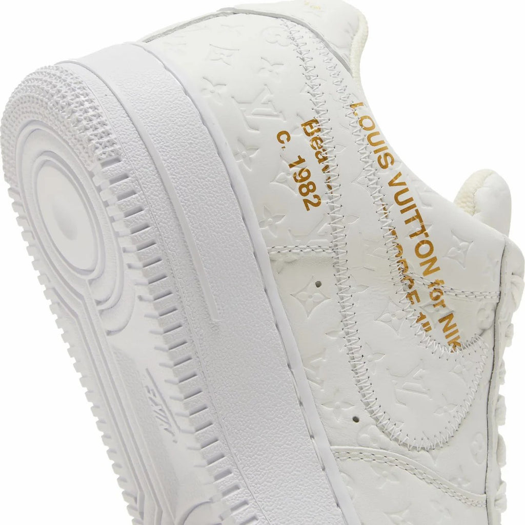 Limited to 100 Pairs! To Celebrate the 40th Anniversary of Nike Air Force 1, the 2024 Fall/Winter New Release “Louis Vuitton (Louis Vuitton) X Nike Air Force 1 White” will be released! Likely to Sell Out Fast!