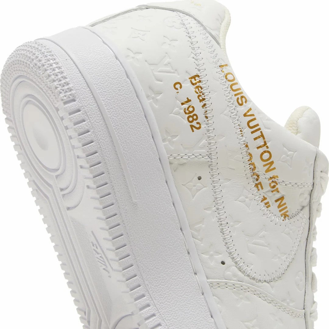 Limited to 100 Pairs! To Celebrate the 40th Anniversary of Nike Air Force 1, the 2024 Fall/Winter New Release “Louis Vuitton (Louis Vuitton) X Nike Air Force 1 White” will be released! Likely to Sell Out Fast!