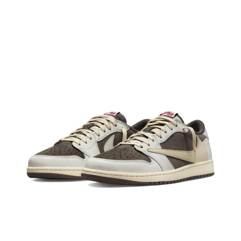 【Direct Shipping from Overseas with Quality Guarantee! Not Released in Europe/America】TRAVIS SCOTT X AIR JORDAN 1 LOW OG “REVERSE MOCHA”
