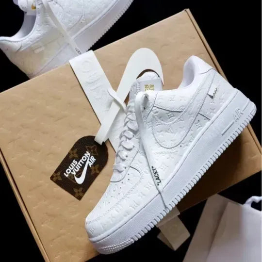 Limited to 100 Pairs! To Celebrate the 40th Anniversary of Nike Air Force 1, the 2024 Fall/Winter New Release “Louis Vuitton (Louis Vuitton) X Nike Air Force 1 White” will be released! Likely to Sell Out Fast!