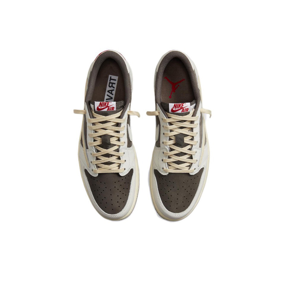 【Direct Shipping from Overseas with Quality Guarantee! Not Released in Europe/America】TRAVIS SCOTT X AIR JORDAN 1 LOW OG “REVERSE MOCHA”