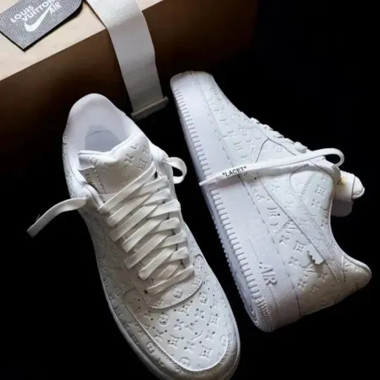 Limited to 100 Pairs! To Celebrate the 40th Anniversary of Nike Air Force 1, the 2024 Fall/Winter New Release “Louis Vuitton (Louis Vuitton) X Nike Air Force 1 White” will be released! Likely to Sell Out Fast!