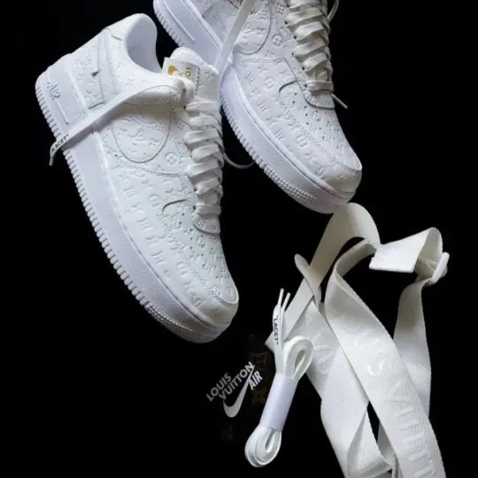 Limited to 100 Pairs! To Celebrate the 40th Anniversary of Nike Air Force 1, the 2024 Fall/Winter New Release “Louis Vuitton (Louis Vuitton) X Nike Air Force 1 White” will be released! Likely to Sell Out Fast!