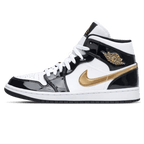 Air Jordan 1 Mid Patent 'Black Gold'