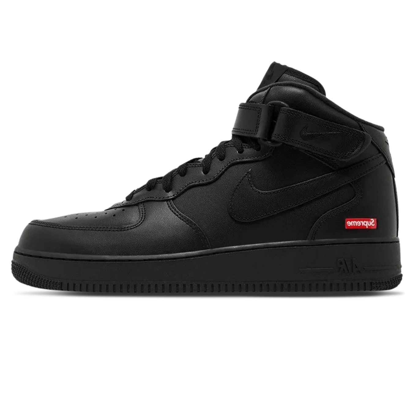 Supreme x Air Force 1 Mid 'Box Logo - Triple Black'
