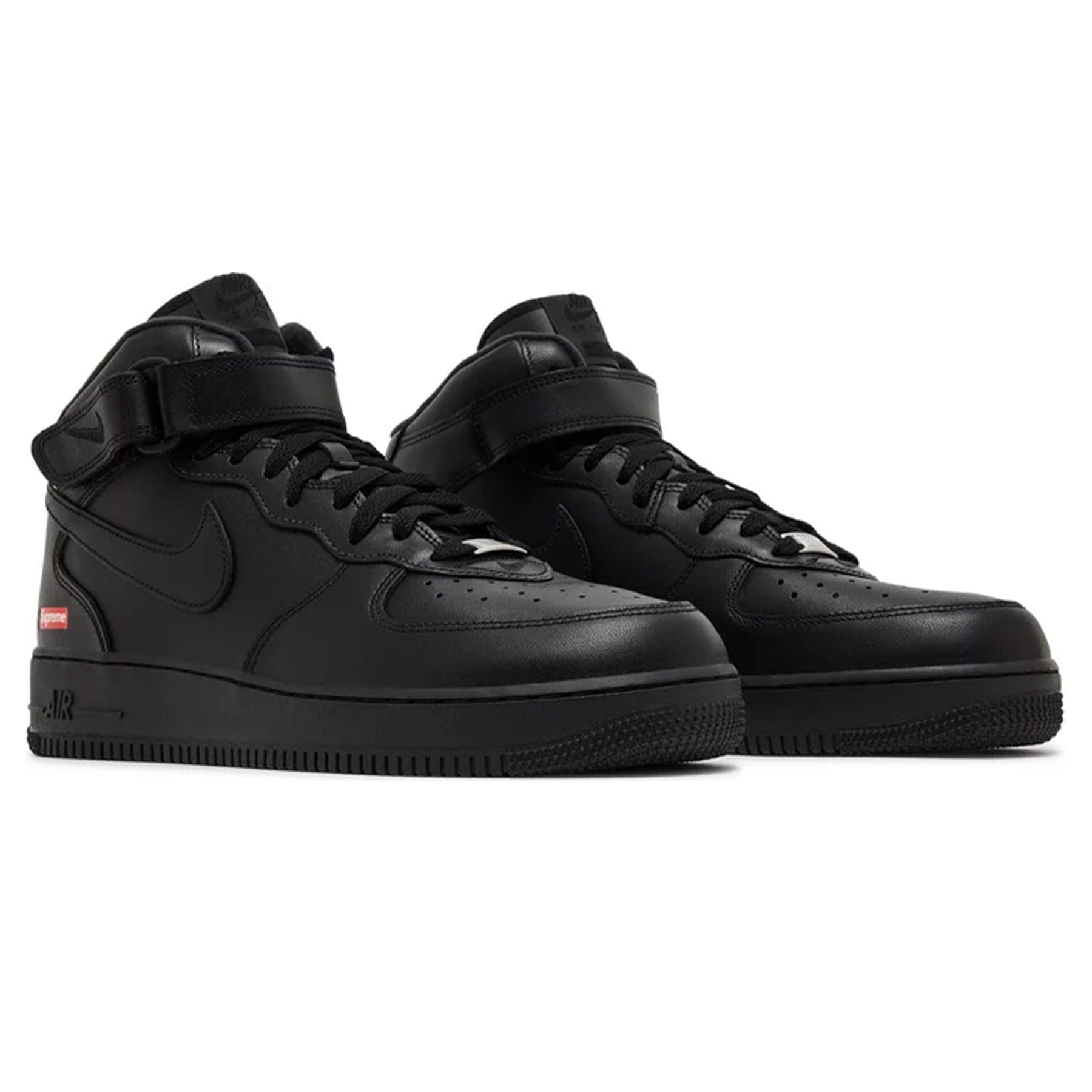 Supreme x Air Force 1 Mid 'Box Logo - Triple Black'
