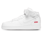 Supreme x Air Force 1 Mid 'Box Logo - Triple White'