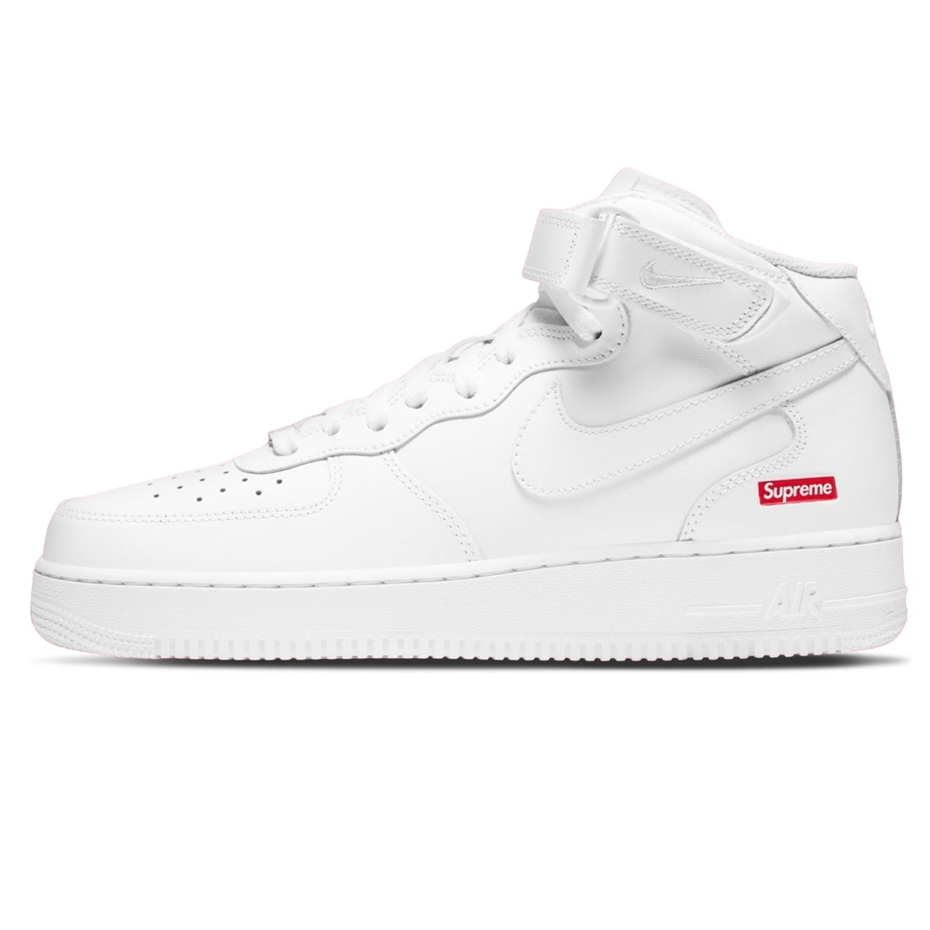 Supreme x Air Force 1 Mid 'Box Logo - Triple White'