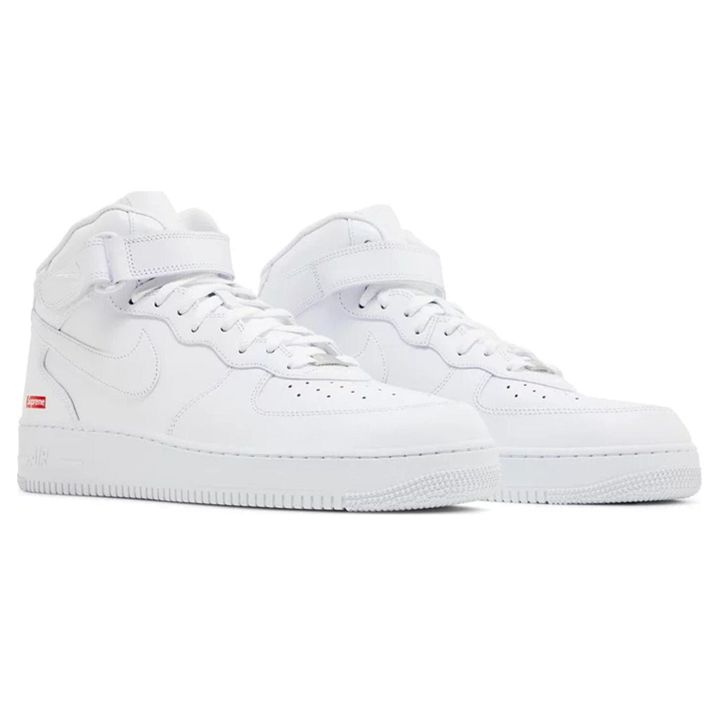 Supreme x Air Force 1 Mid 'Box Logo - Triple White'