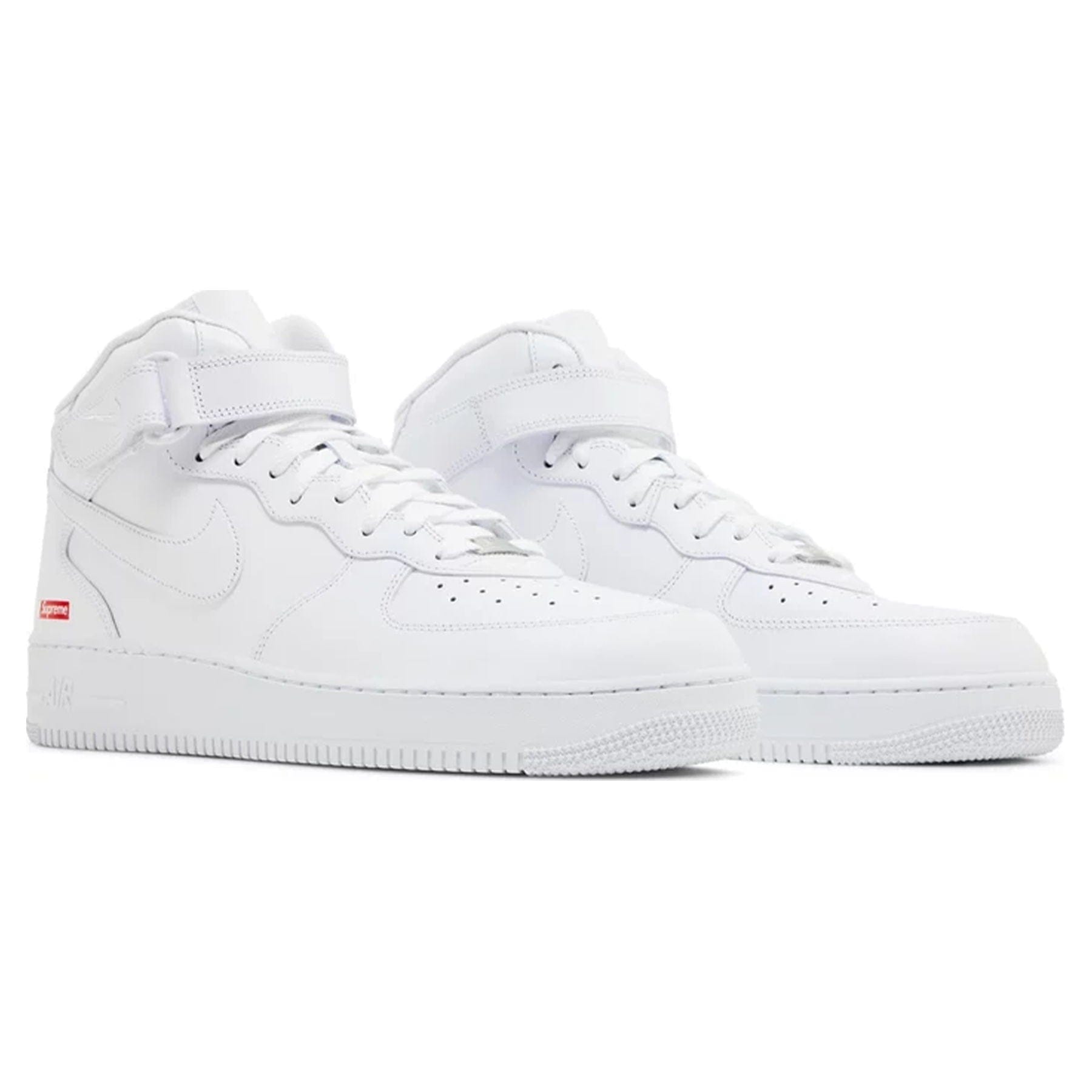 Supreme x Air Force 1 Mid 'Box Logo - Triple White'