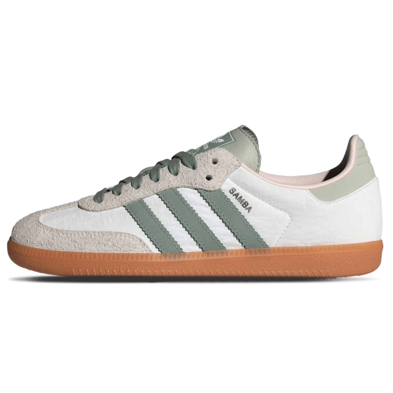 adidas Samba OG Wmns 'White Silver Green'
