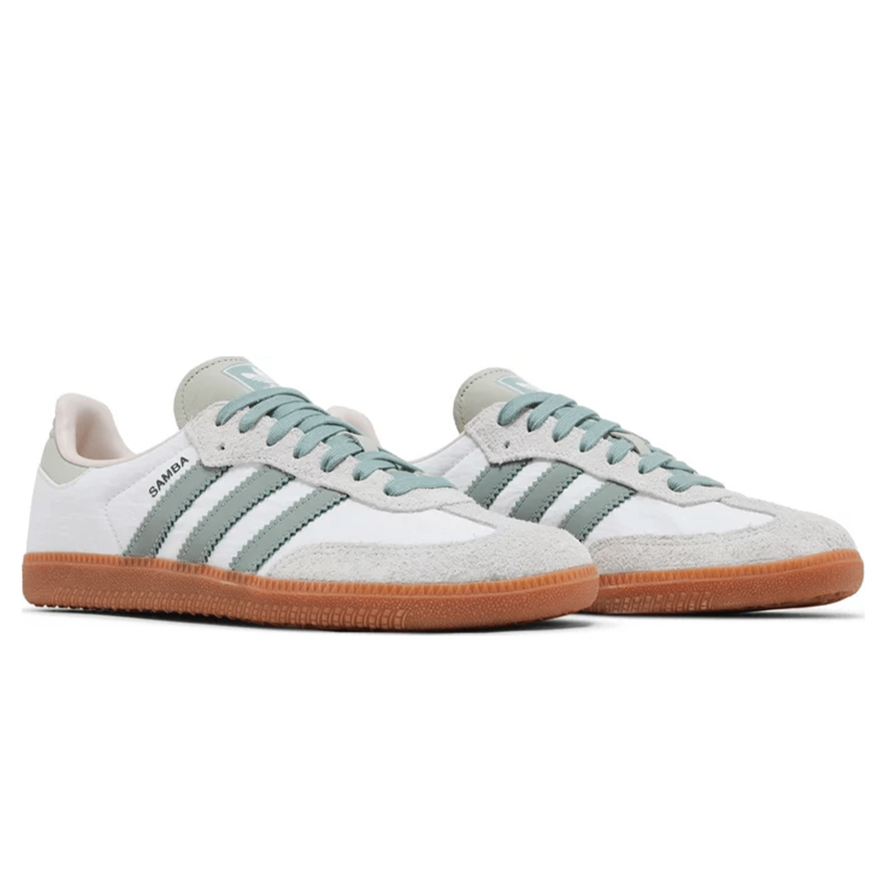 adidas Samba OG Wmns 'White Silver Green'