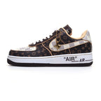 Limited Edition LOUIS VUITTON X NIKE AIR FORCE 1 07 Mid-Cut Sneakers【Cash on Delivery】