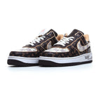 Limited Edition LOUIS VUITTON X NIKE AIR FORCE 1 07 Mid-Cut Sneakers【Cash on Delivery】