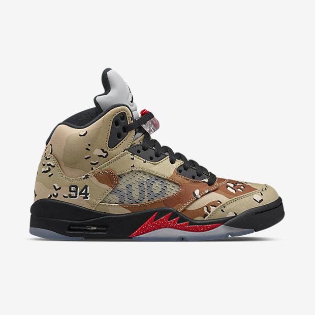 AIR JORDAN 5 RETRO SUPREME SUPREME CAMO