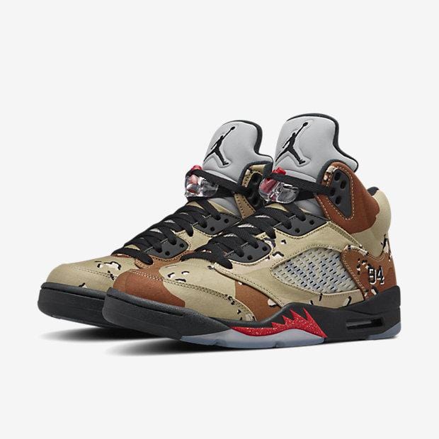 AIR JORDAN 5 RETRO SUPREME SUPREME CAMO
