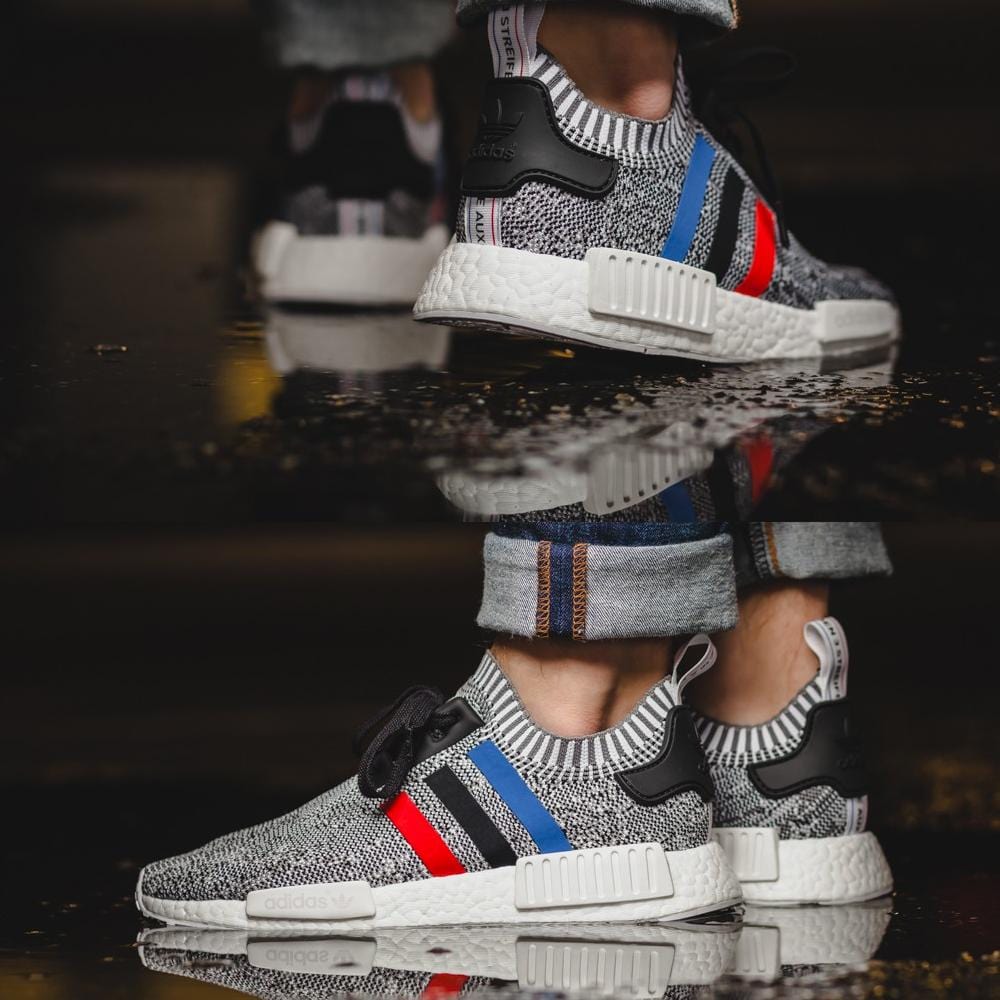 Adidas NMD_R1 Primeknit Tricolor White