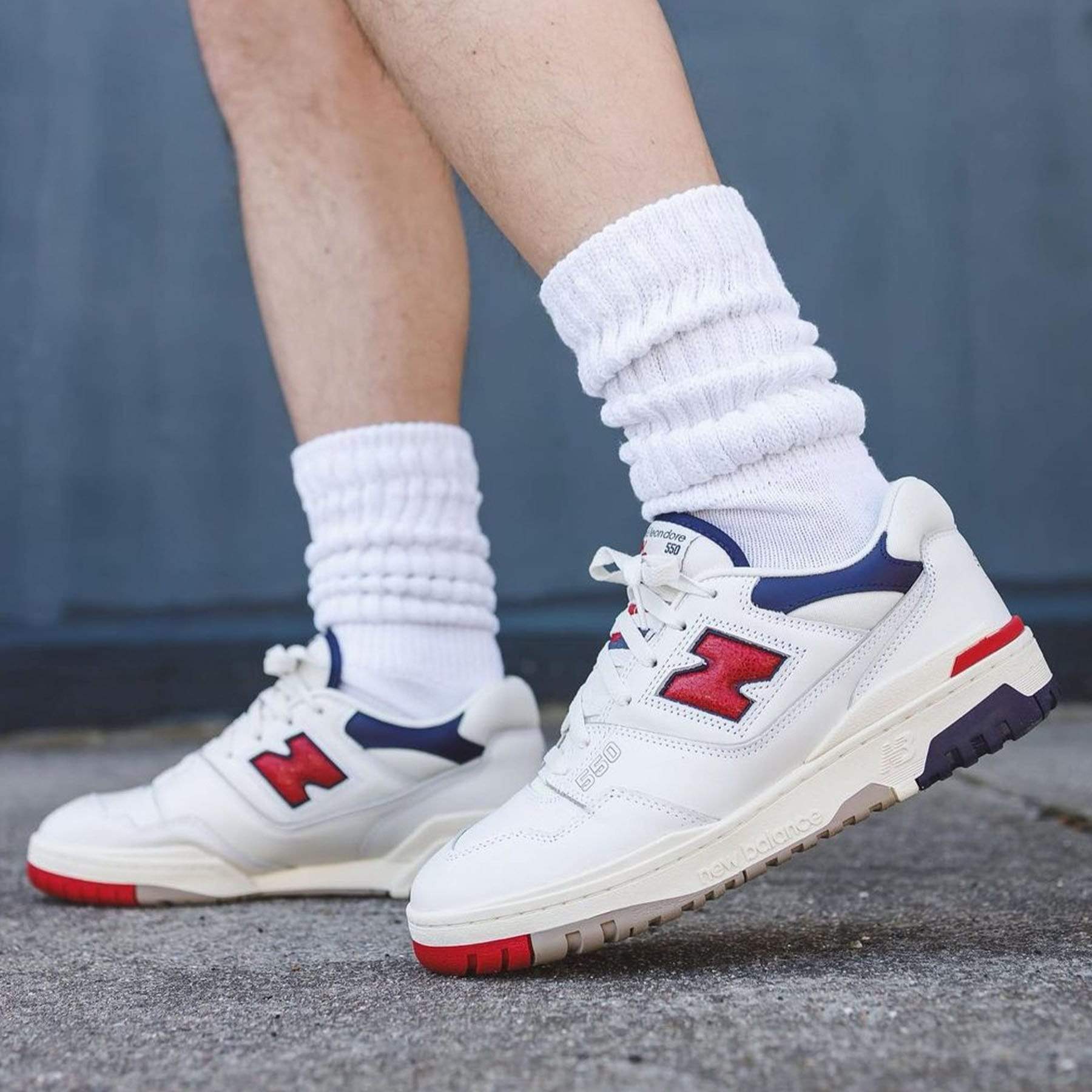 Aim¨¦ Leon Dore x New Balance 550 ¡®Red Navy¡¯