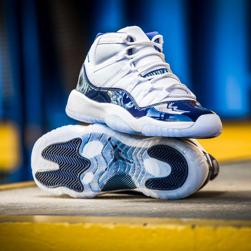 Air Jordan 11 Retro GS White-Midnight Navy  Win like 82