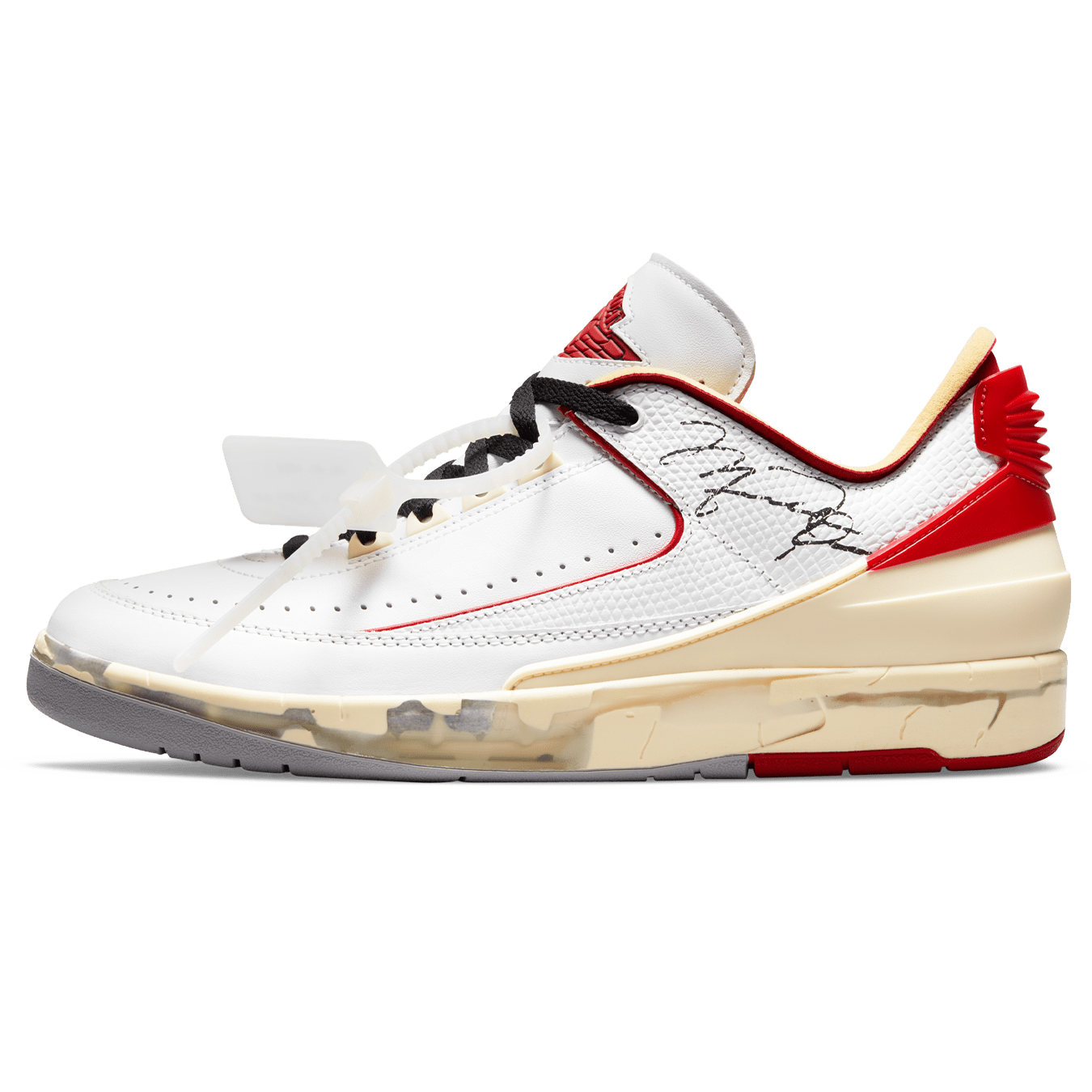 Off-White x Air Jordan 2 Retro Low SP 'White Varsity Red'