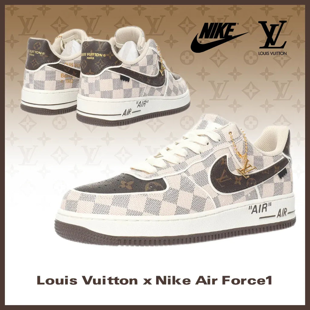 【Not Released in Europe/America】Extremely Hard to Obtain LOUIS VUITTON X NIKE AIR FORCE 1【Cash on Delivery】