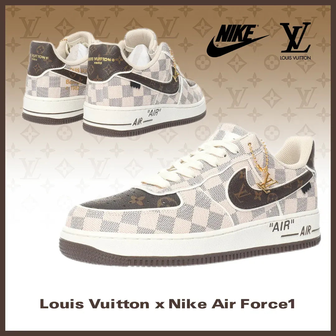 【Not Released in Europe/America】Extremely Hard to Obtain LOUIS VUITTON X NIKE AIR FORCE 1【Cash on Delivery】