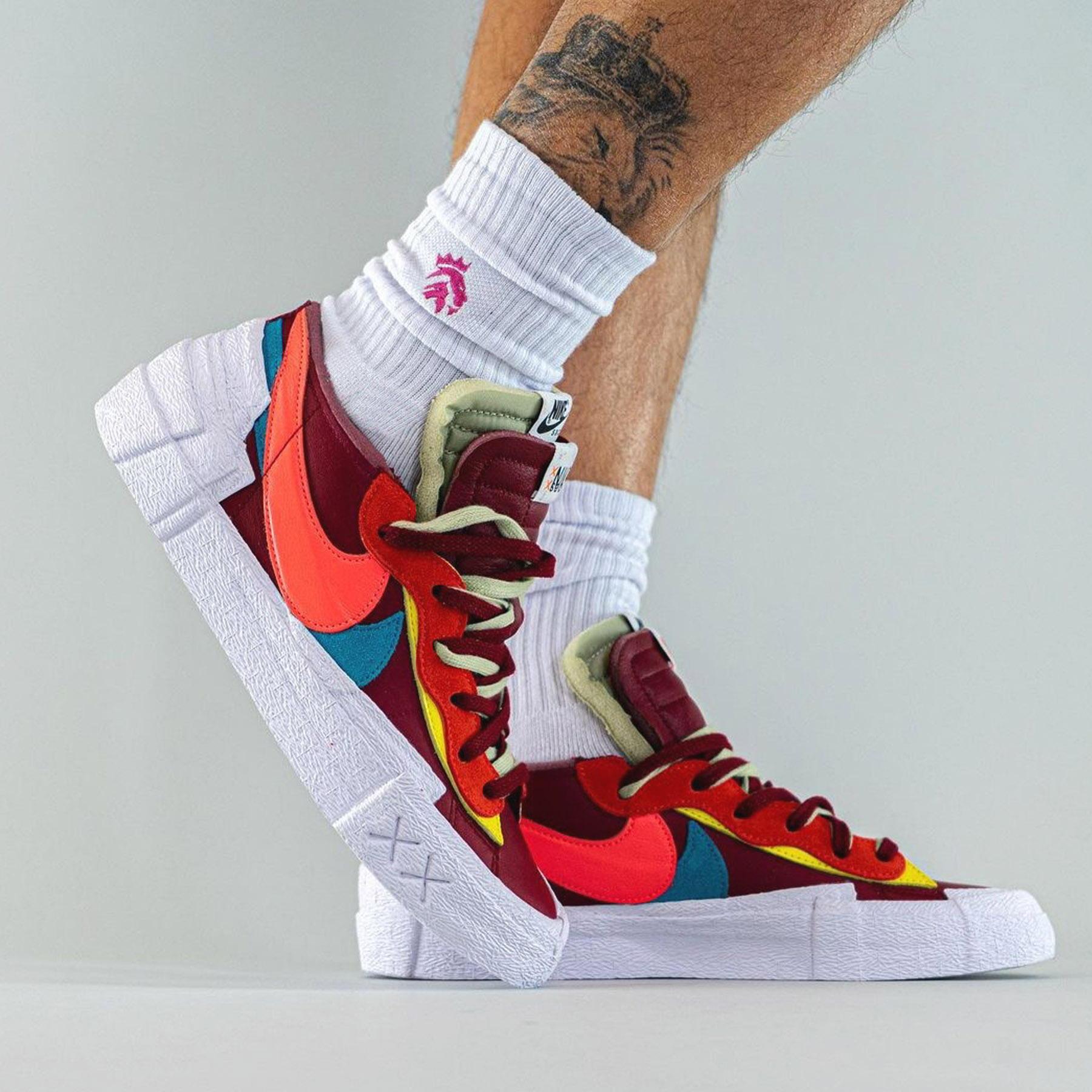 KAWS x sacai x Nike Blazer Low ¡®Team Red¡¯