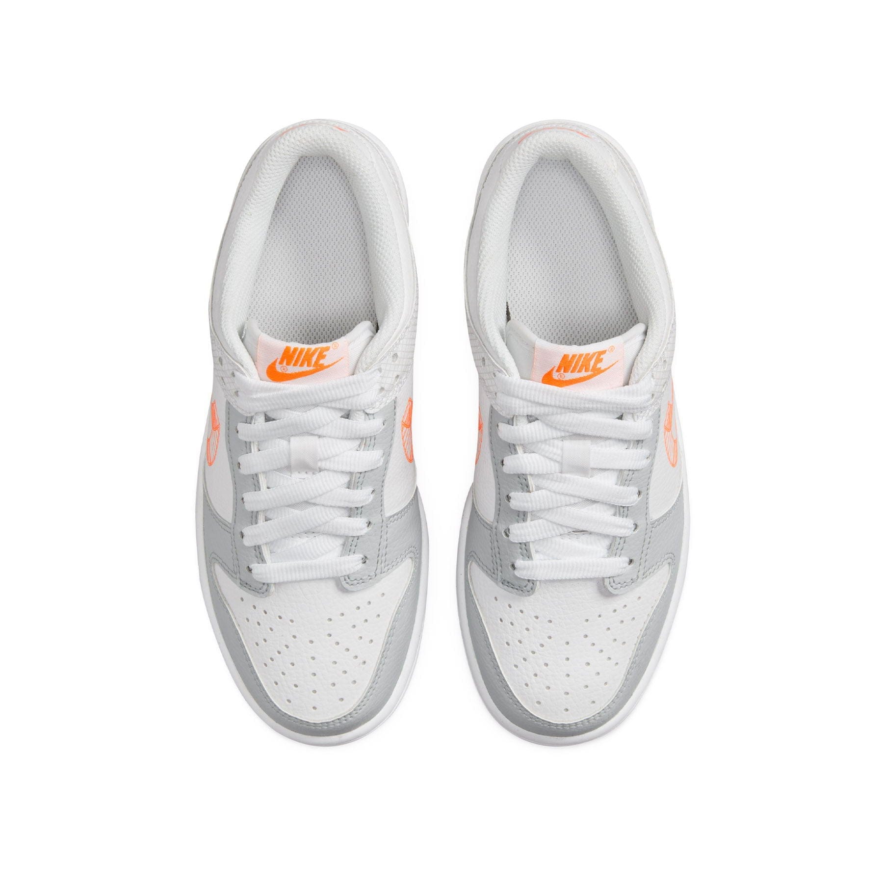 Nike Dunk Low GS 3D Swoosh White Grey