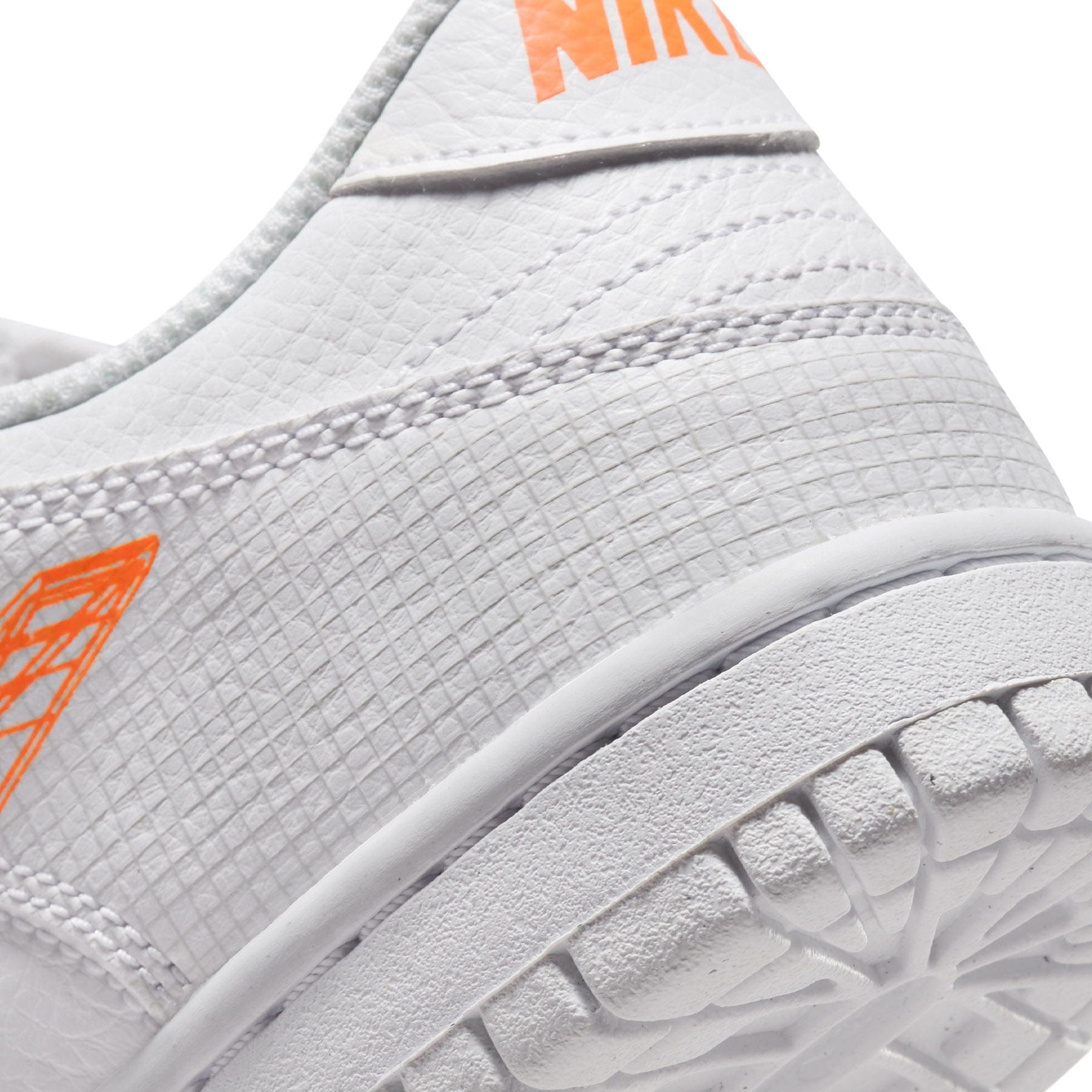 Nike Dunk Low GS 3D Swoosh White Grey