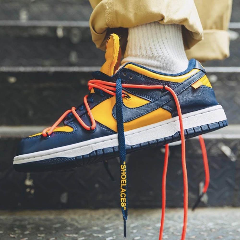 OFF-WHITE x Nike Dunk Low 'University Gold'
