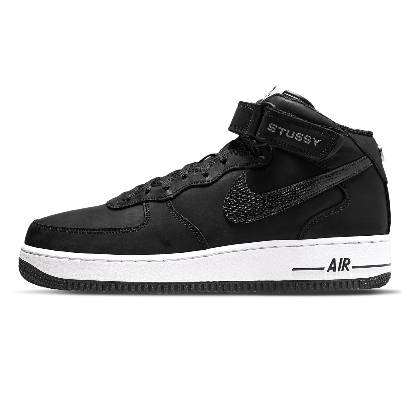 Nike Air Force 1 Mid Stussy 'Black White'
