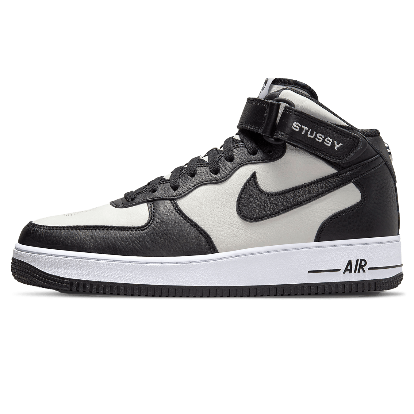 Stussy x Nike Air Force 1 Mid 'Black White'