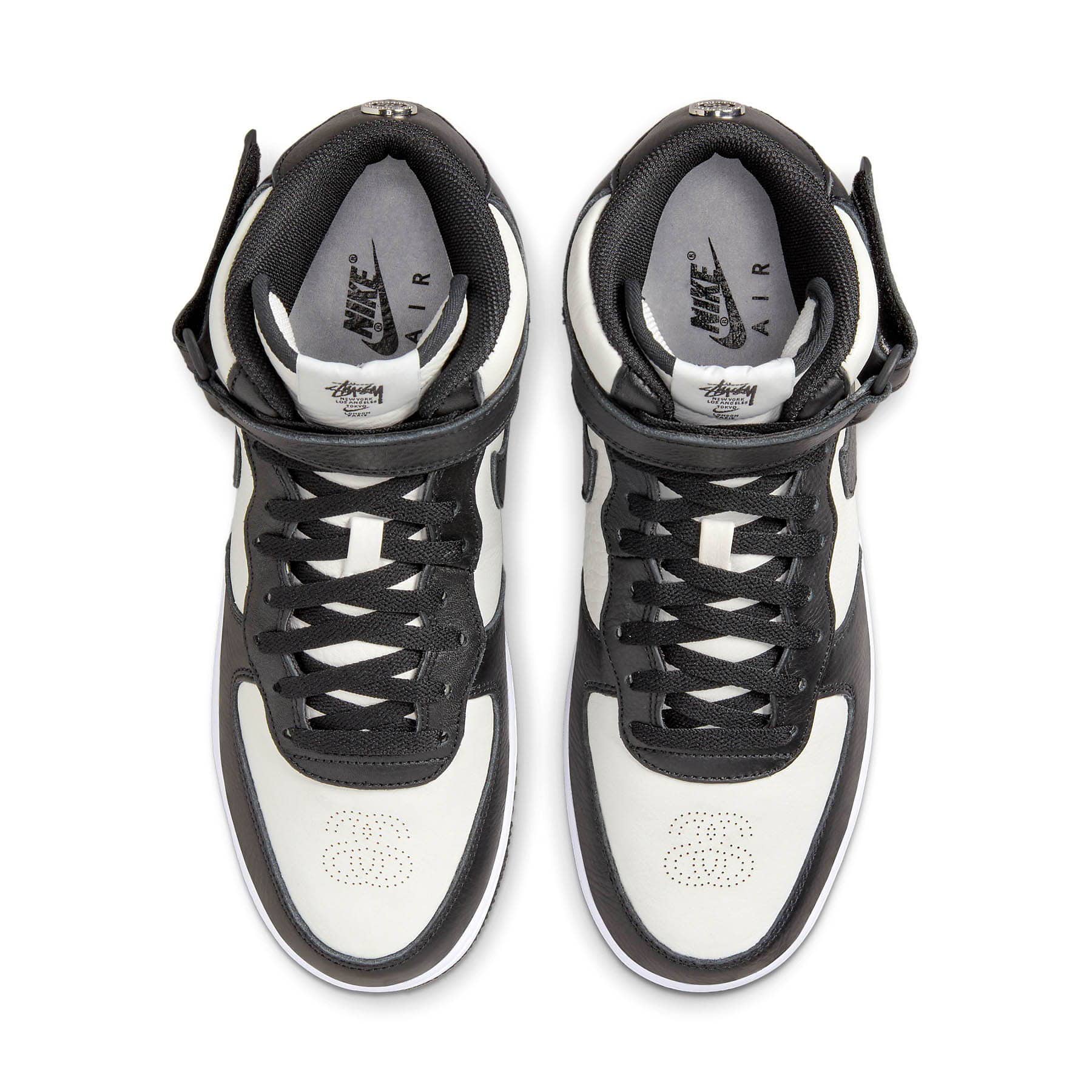 Stussy x Nike Air Force 1 Mid 'Black White'