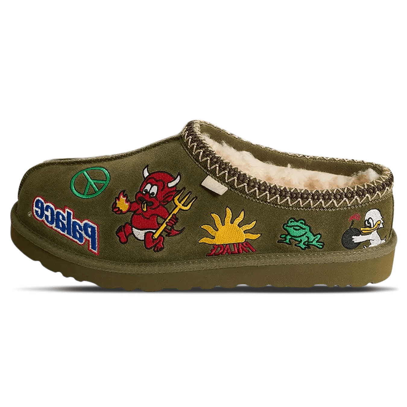 Palace x UGG Tasman Slipper 'Burnt Olive'