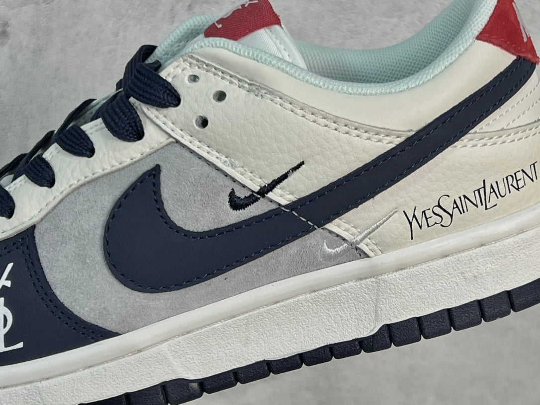 NIKE SB Dunk Low Saint Laurent Collaboration Triple Swoosh Sneakers